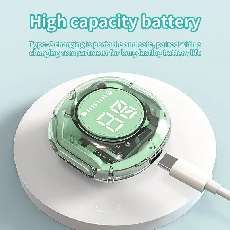 HK6TWS Bluetooth Wireless Earphones LED Power Display Stereo Sound Digital Audio No-Noise Technology for PHONE