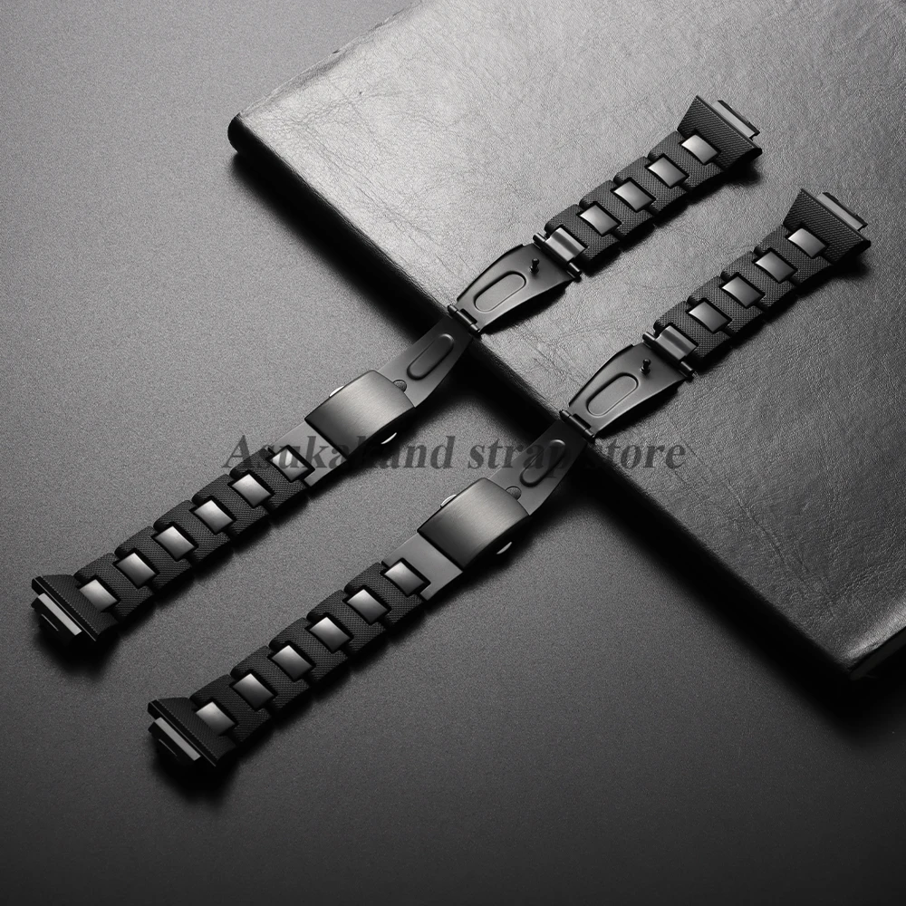 16mm Plastic Steel Strap Watch Band for Casio for G-SHOCK for DW6900 DW9600 GA2100 GW-M5610 Light Weight Men Watch Accessories