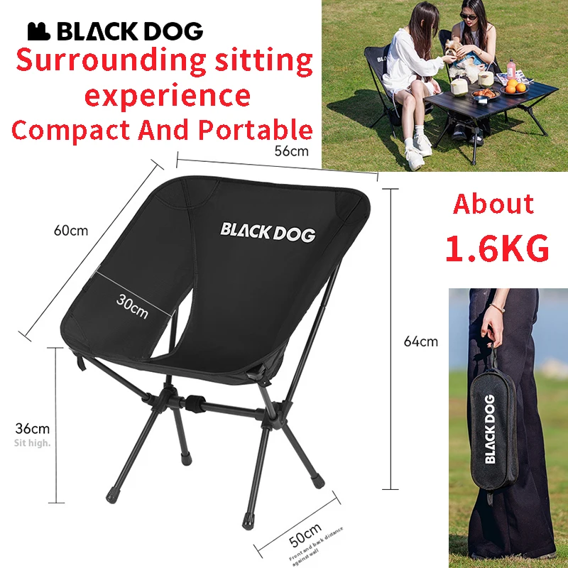 

Naturehike BLACKDOG Lunar Arc Base Single Pole Moon Chair Compact Portable Weighing About 1.6kg Capable Of Carrying About 220 Po