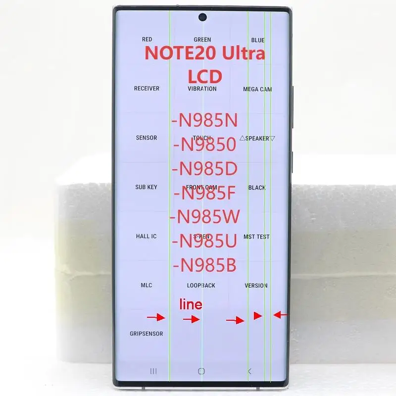 AMOLED For Samsung NOTE20 Ultra N985 N985B N985U LCD Display Touch Screen Digitizer