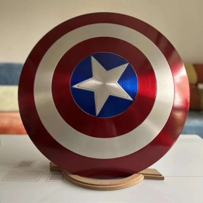 

47cm 1/1 Metal Superhero Captain America Shield Premium Version Model Movie Cosplay Prop Adults And Kids Toys Home Decorat Gift
