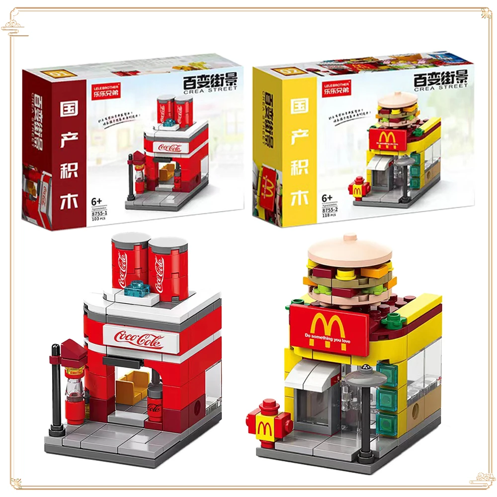 

Street View Series Building Bricks Girl Collection Assembled Toy Puzzle Fun Building Blocks Creative Christmas Gift Toy Ornament