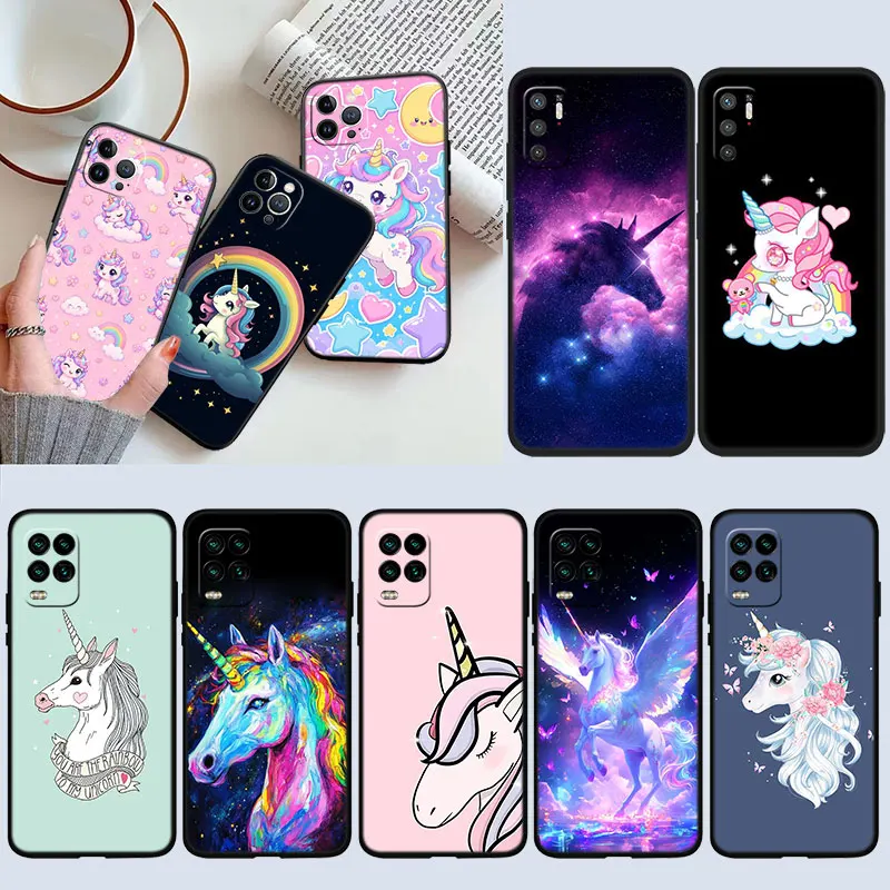 UT9 Cartoon Unicorn Phone Case for Samsung Galaxy M06 M15 M16 M35 M55 M56 A36 A42 A50 A50S A51 A52 A32 A33 A05 A05S A06 A16 A20