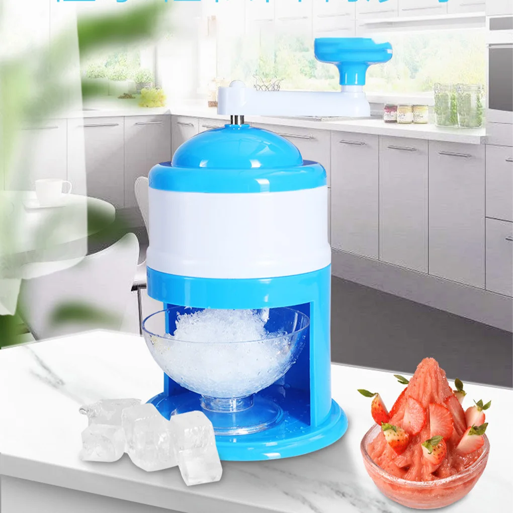 Ice Crusher DIY Drink Breaker Tabletop Snow Cone Maker Shaver Countertop Party Shredding Shaved Crushing Machine Slushy Maker