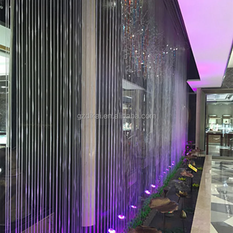 custom.Indoor Outdoor Raindrop Garden Waterfall Descent Curtain Fountain