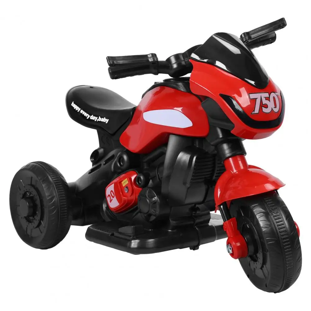 Kids Electric Tricycle, Kids Motorcycle Ride-on Car Toy, 3-Wheel Battery Powered Motorbike for Kids 1-6 Years Old, Forward Rever