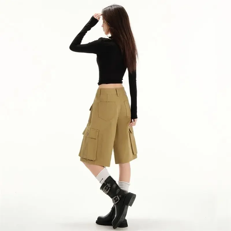New Arrival Women's Loose Wide Leg High Waist Jeans Casual Cotton Workwear Cropped Denim Pants 2025 Spring Summer