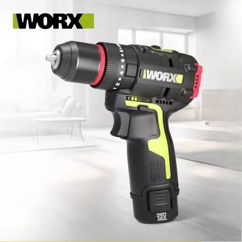 

WORX WU131X Аккумуляторная электрическая дрель Бесщеточный двигатель для обустройства дома Металлообработка Перезаряжаемая ручная дрель Электроинструменты
