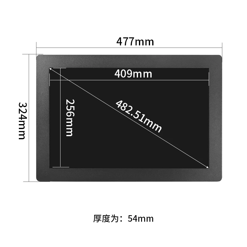 Embedded Industrial Touch Monitor 19 Inch 1440*900 Panel Mount Display With HDMI VGA DVI Interface for Industry Automation