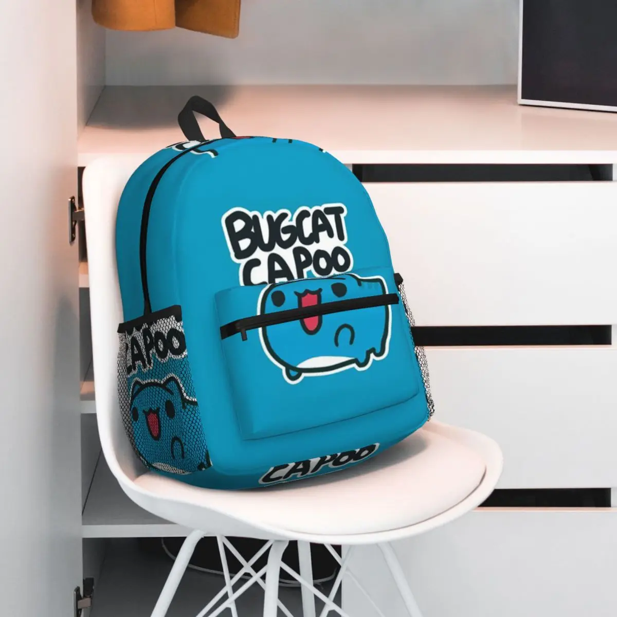 Comic Cat Bugcat Capoo Bug Cat Backpack Daypack Large Capacity Children BookBag School Bag Shoulder Bags for Men Women