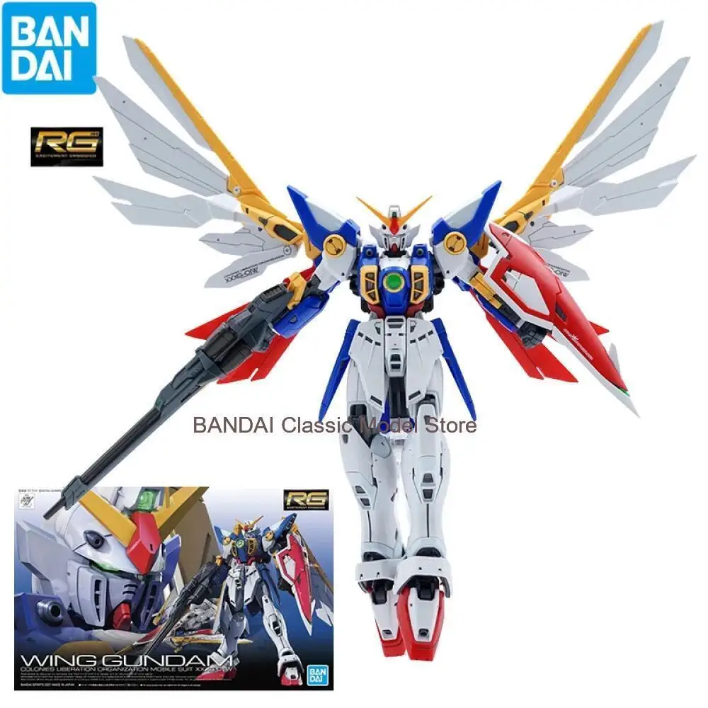 

Оригинальная фигурка Bandai RG Wing GUNDAM XXXG-01W, модель Wing Gundam EW, игрушки для мальчиков, подарки для детей
