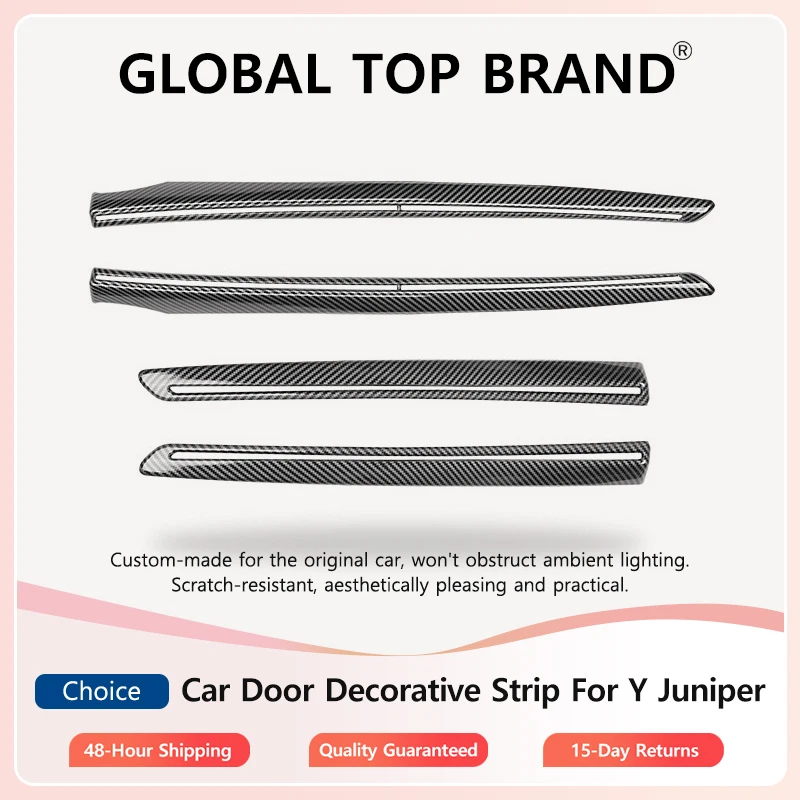 

Car Door Decorative Strip Protect for Tesla Model Y Juniper 2025 2026 Car Interior Protection Car Door Protective Cover