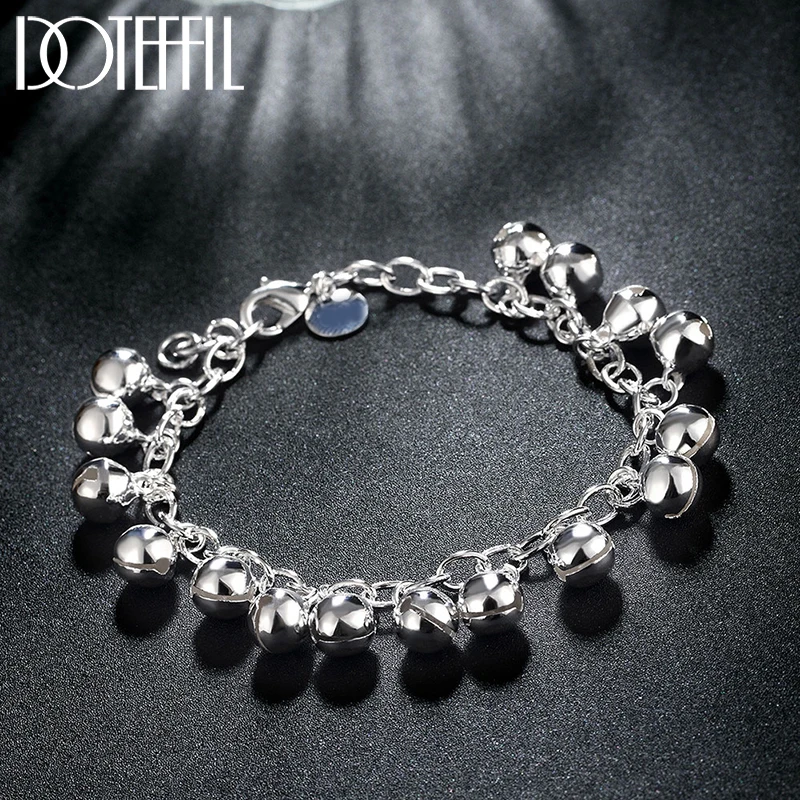 Bell Beads Bracelet Charm Fashion Beautiful High Quality For Women Lady Chain Silver Color Jewelry Wedding Party