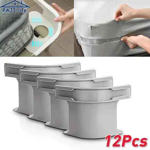 Bedsheet Holder Straps 4 Pack Fitted Sheet Clips Secure Non Slip Mattress Corner Straps Elasticated Heavy Duty Universal Fit