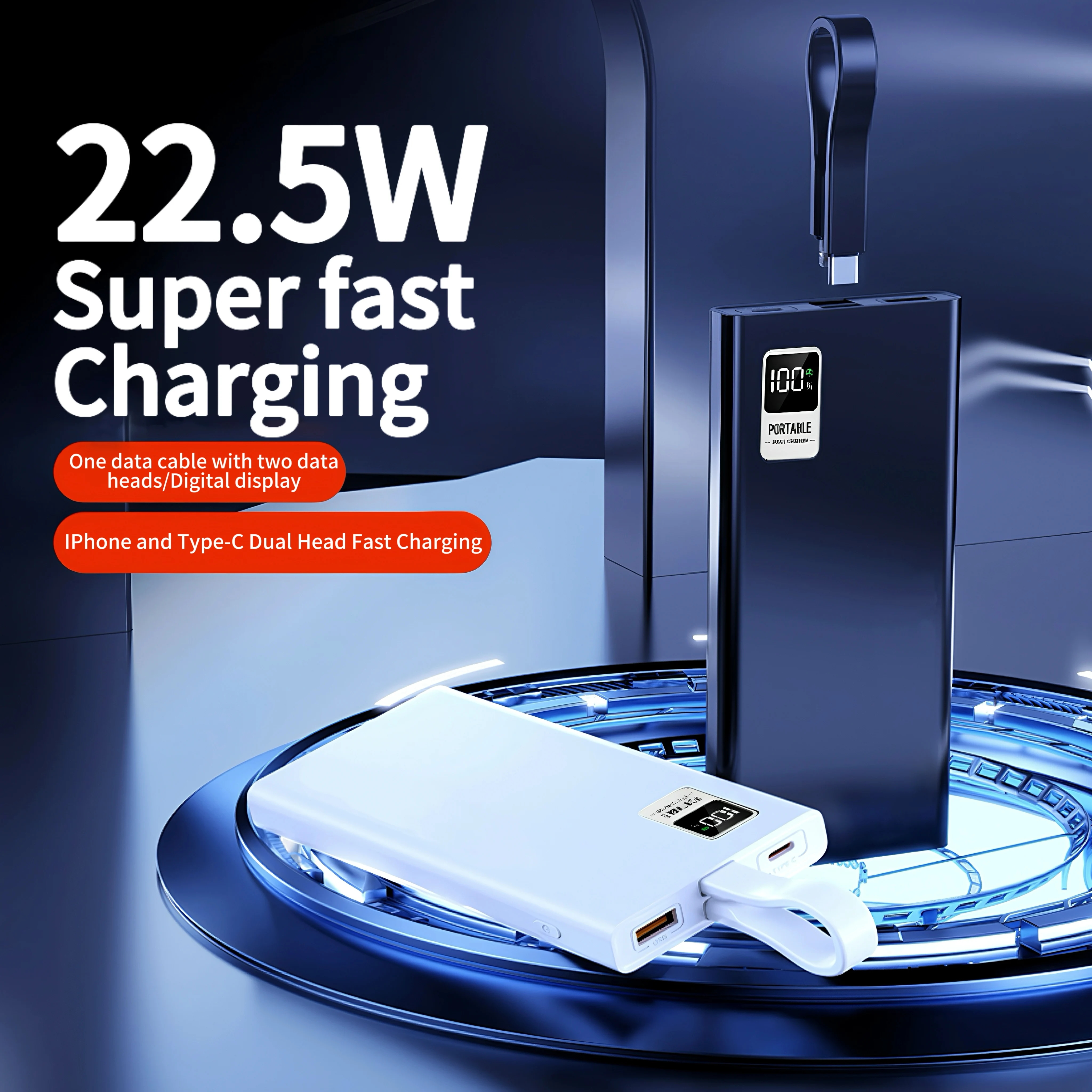 New for 2025 Powerbank 20000mAH Spare Battery Portable  22.5W fast charging, large capacity,long batteryy life