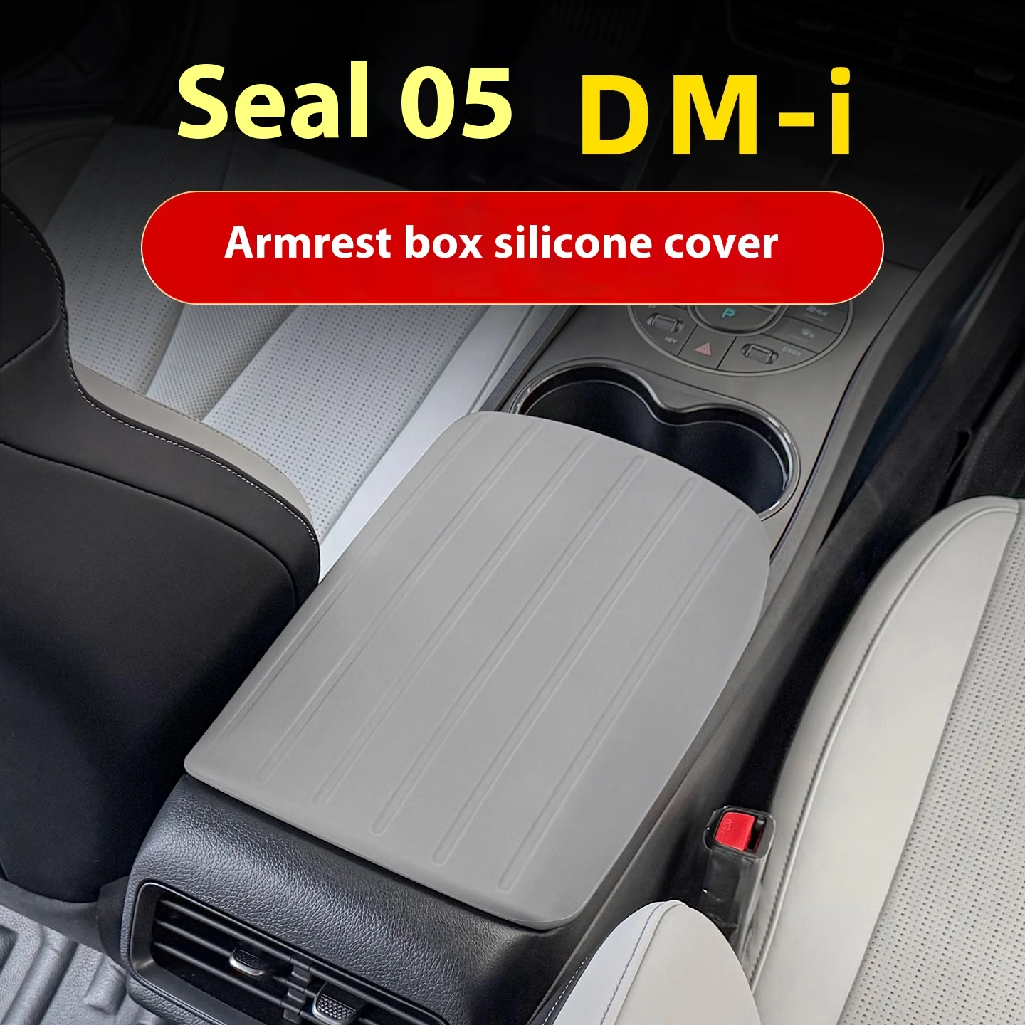 Fit For BYD Seal 05 DM-i Armrest Box Cover Silicone Central Handrest Box Protection Interior Modification Accessory