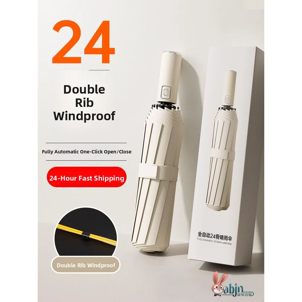 

Автоматический зонт из черной утолщенной резины для мужчин и женщин, защита от солнца и ливня, для дома и повседневного использования