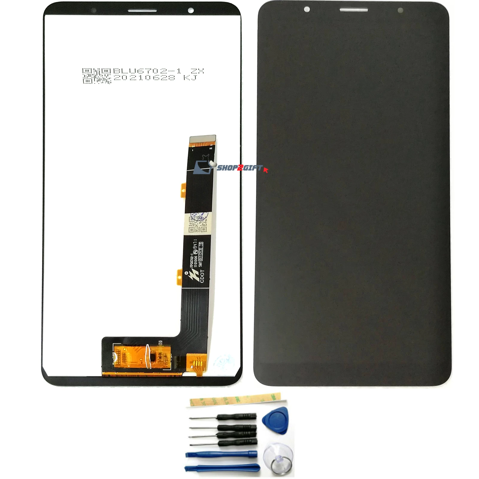 For Alcatel 3c (2019) 5006 LCD Display Touch Screen Digitizer + 3M