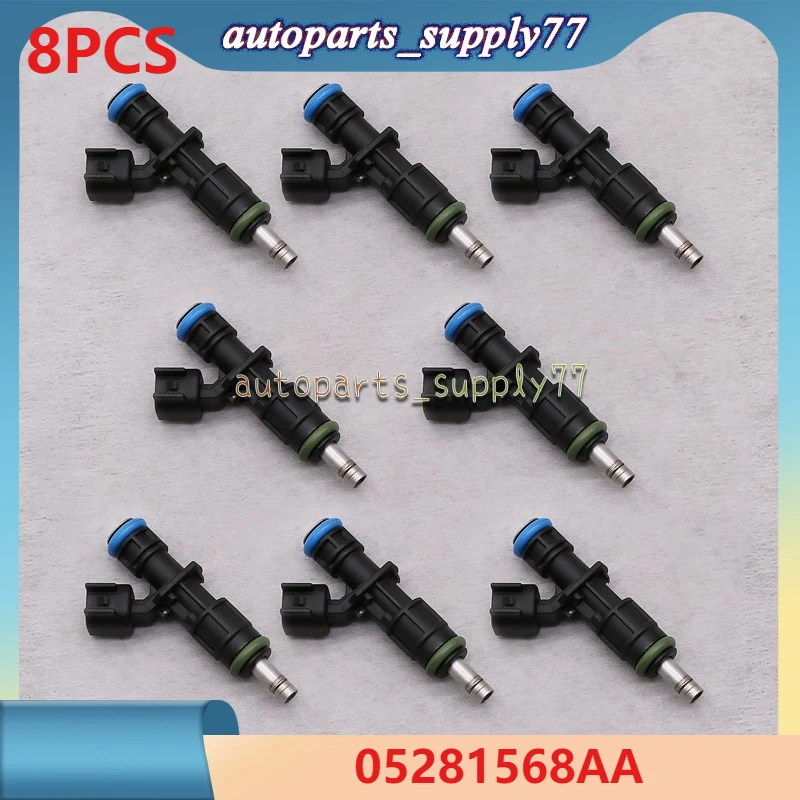 8PCS 05281568AA For Chrysler 300 Dodge Challenger Charger Durango Jeep Grand Cherokee Ram 1500 Fuel Injectors