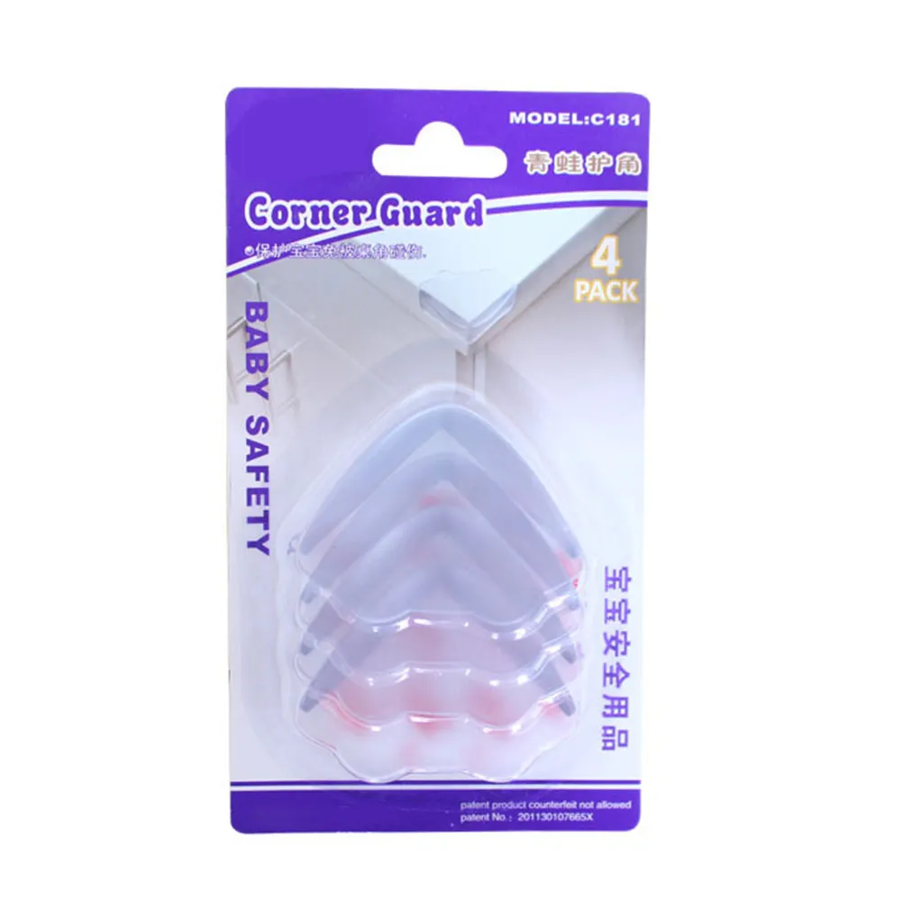 

4pcs Baby Safety Table Corner Protectors Durable Soft PVC Anti Collision Guards Desk Edge Cushions Easy Clean Use