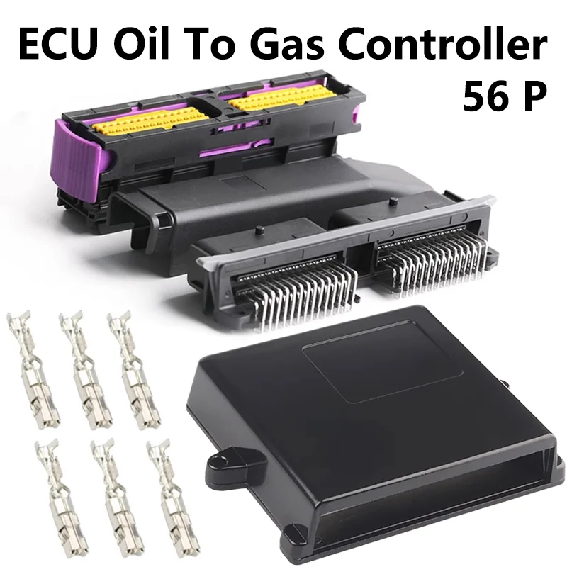 1/5Pcs 56P ECU Controller Automotive Motor Car PBT with Auto Connector Aluminum Alloy Shell 211PL562L0011