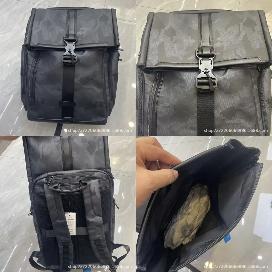 【New style】New men's commuter computer backpack waterproof large-capacity outdoor casual nylon backpack business travel schoolb