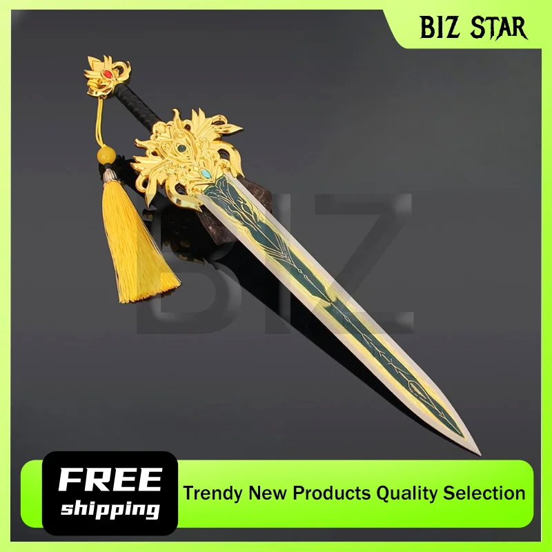 30cm/11.81in Film i telewizja Peryferia Longji Księżniczka Latający Miecz Metalowy Model Broni Starożytny Miecz Rekwizyt Zabawka Kolekcjonerski Prezent dla Chłopca