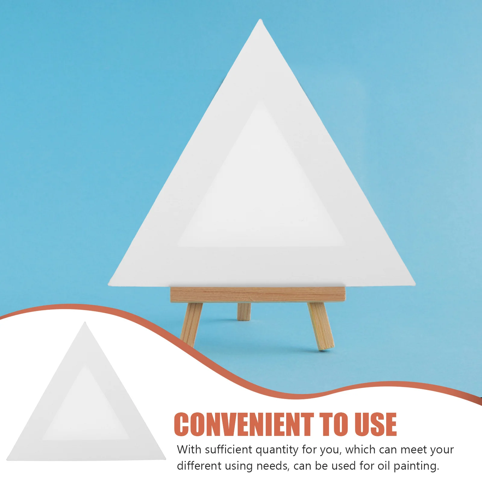 

Triangle Canvas Board Resistant Oil Painting Panel Creative Shape Blank Drawing Board Art Canvas for Students