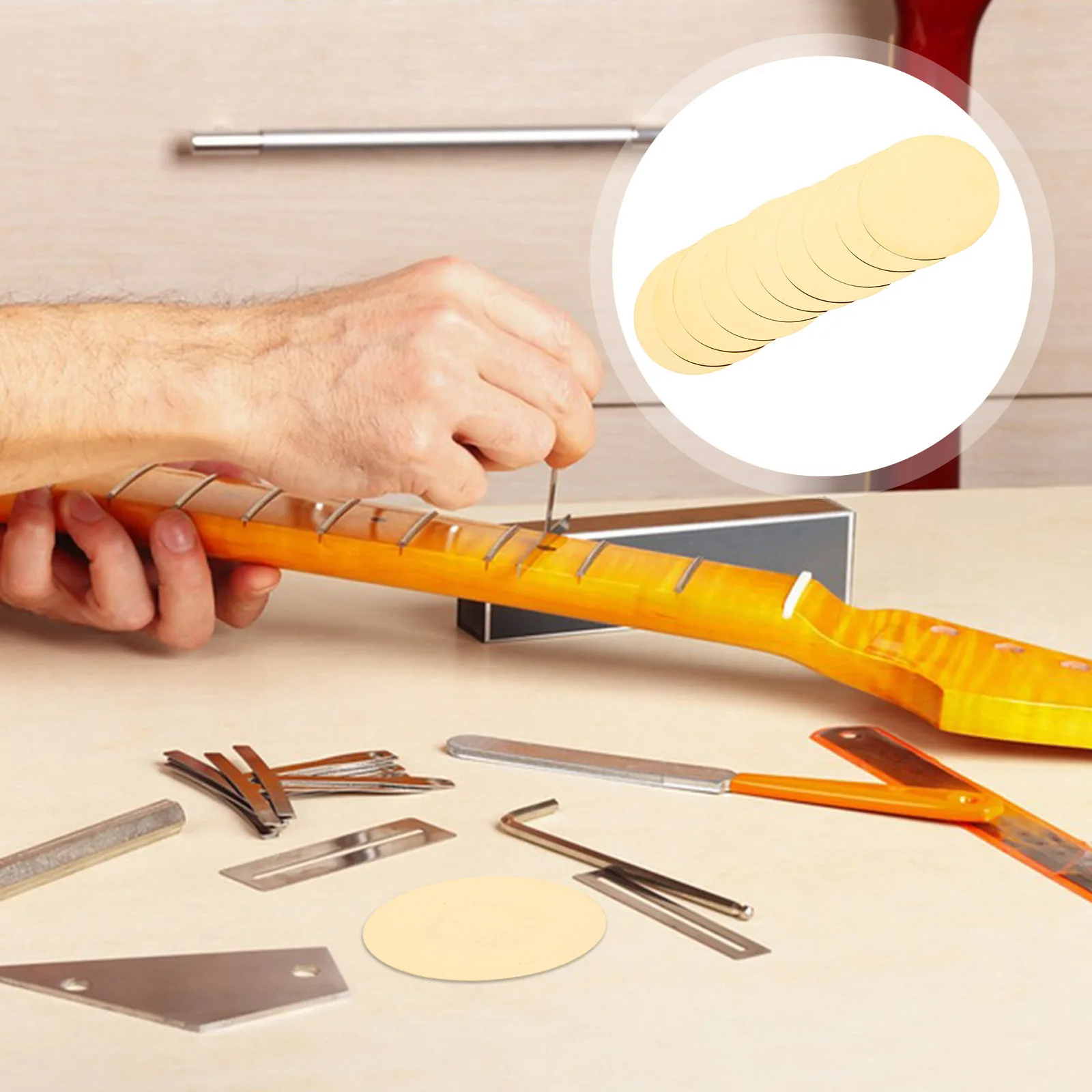 

10 PCS Pickup Buzzer Drum Instrument Transducer Microphone Record Acoustic for Guitar