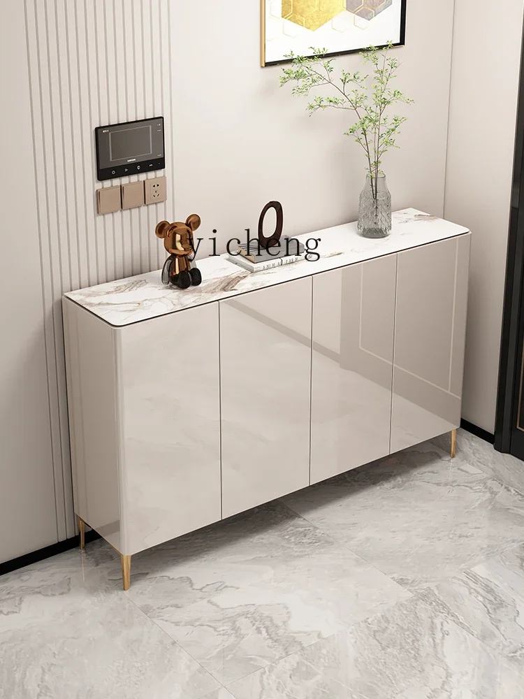 i10.9-Light Luxury Shoe Cabinet Paint Storage Cabinet Large Capacity Storage Entrance Cabinet