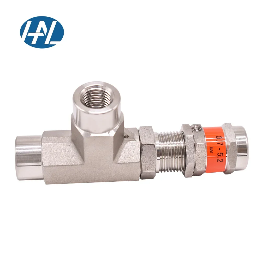 

High Pressure Relief Valve For Gas With Female Thread Connection Valve 316L Stainless Steel Air Gas