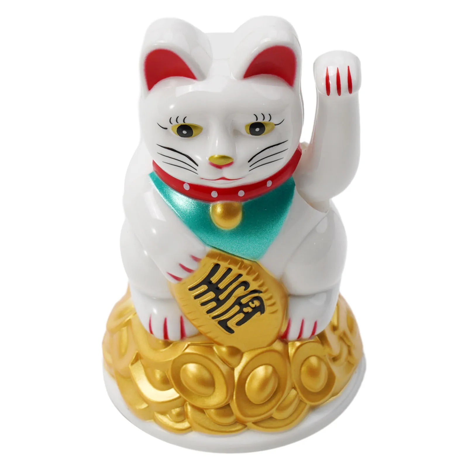 Chinese Gelukkige Zwaaiende Kat Wenkt Maneki Neko Goud Fortuin Feng Shui Mascotte Brengt Rijkdom-Geluk Voor Thuiskantoor Decor