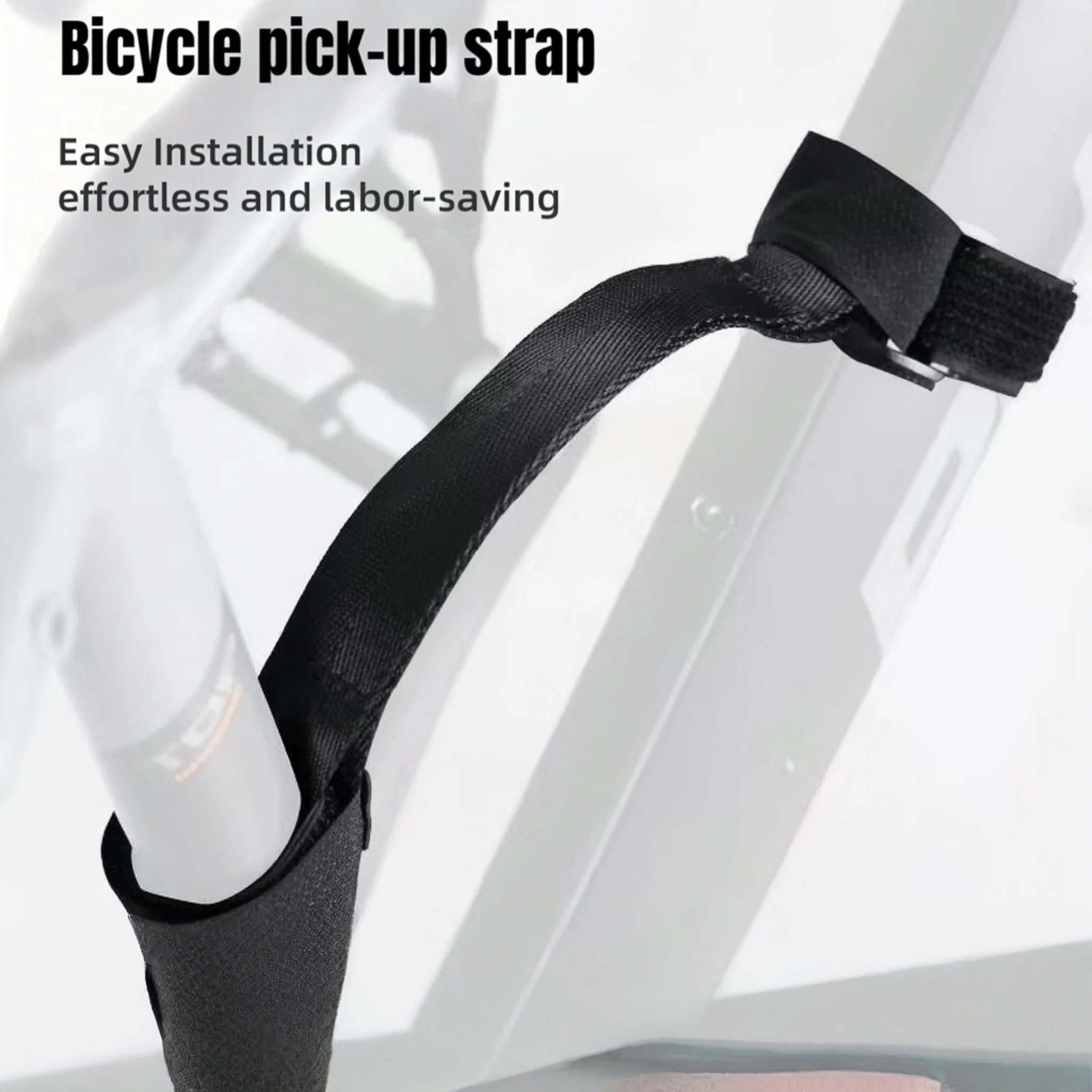 Bicycle transport belt, durable bicycle nylon belt, portable and labor-saving bicycle strap device, essential tool for bicycles