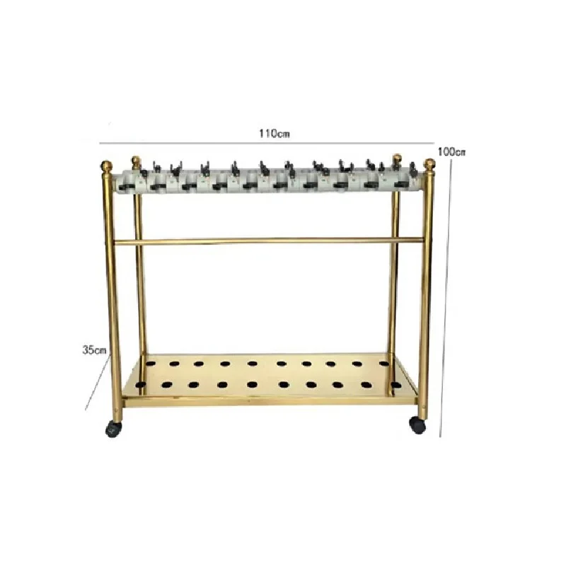 Luxury titanium 10/12/15/18 pieces lobby high-end activity umbrella storage rack with lock function
