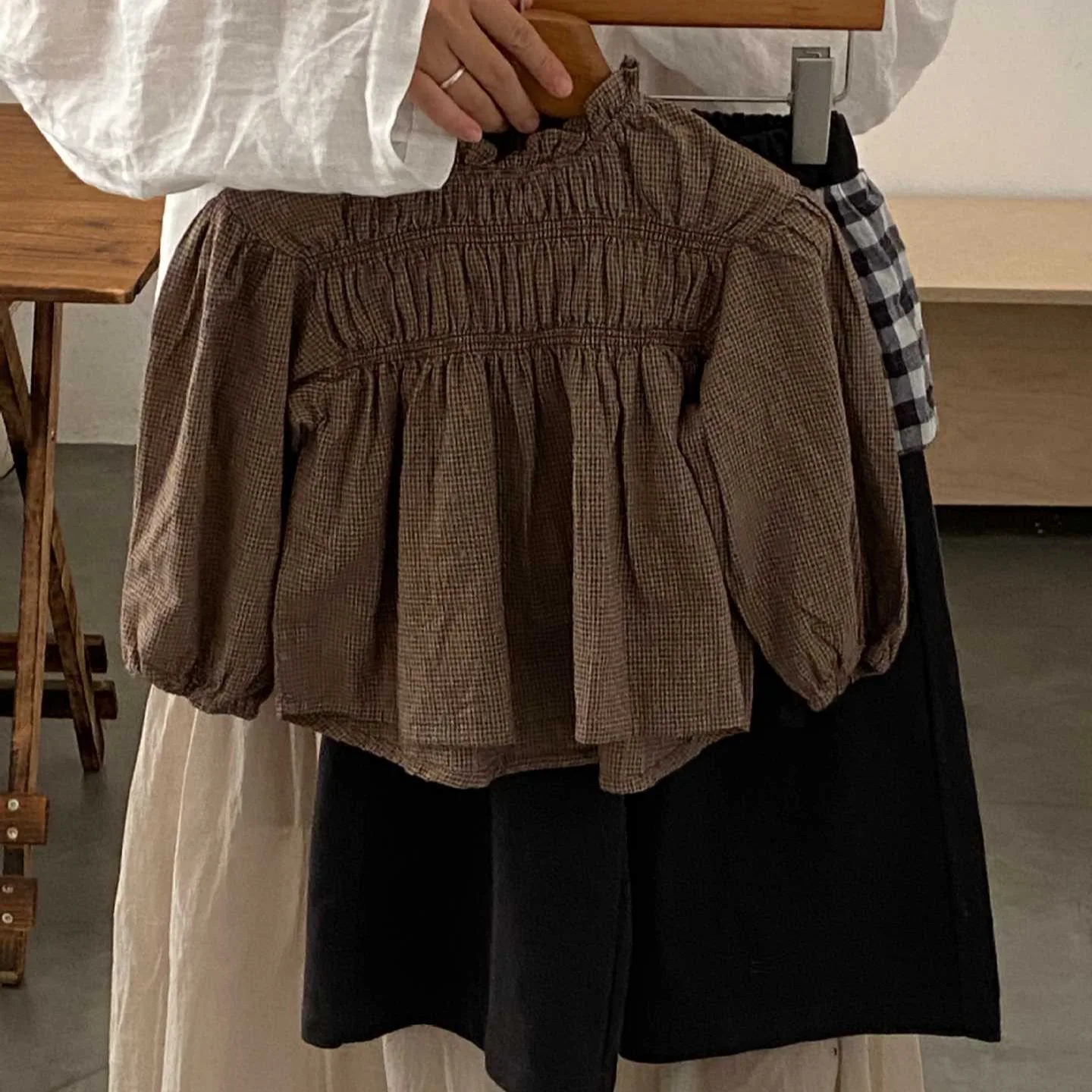 Girls Shirt 2026 Spring and Autumn New Children's Clothing Korean Style Girl Baby Foreign Leisure Lotus Collar Doll Shirt