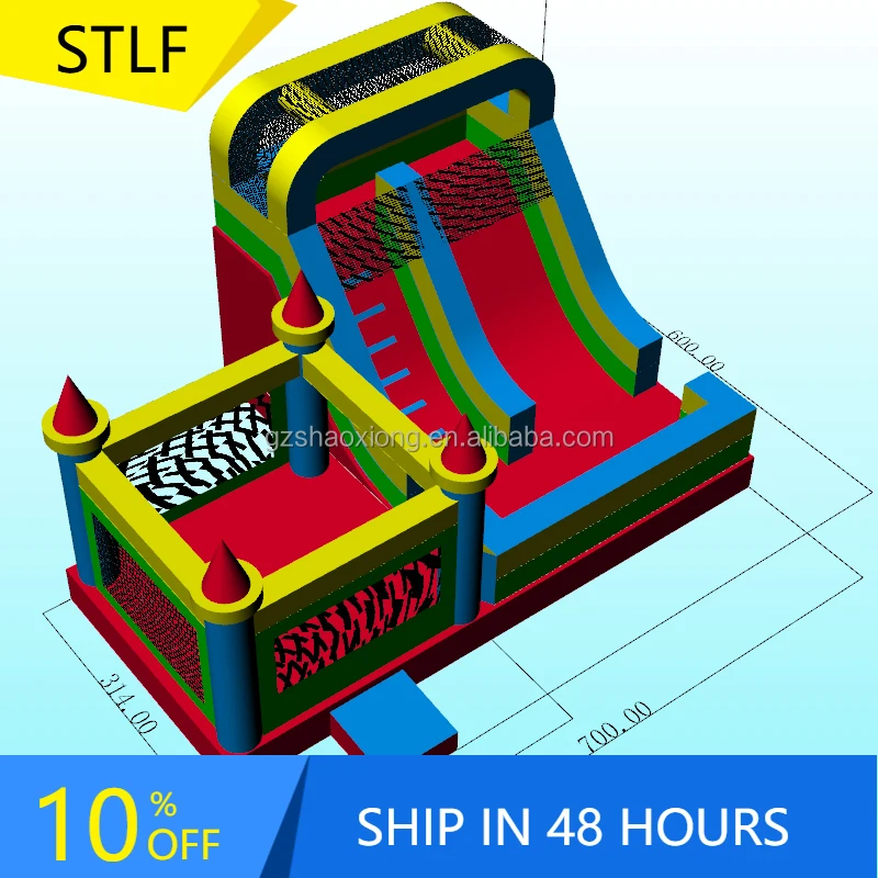 

STLFCommercial Inflatable Bounce House Bouncing Castle Inflables Water Slide Combo Bouncy Jumpers Castle Castillos Juegos For Ki