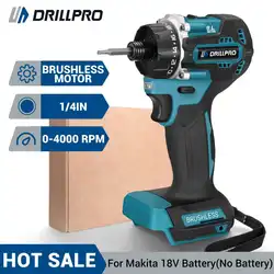 Drillpro Electric Screwdriver 280N.m Brushless Screwdriver Cordless drill Screw Driver Power Tools For Makita 18V Battery