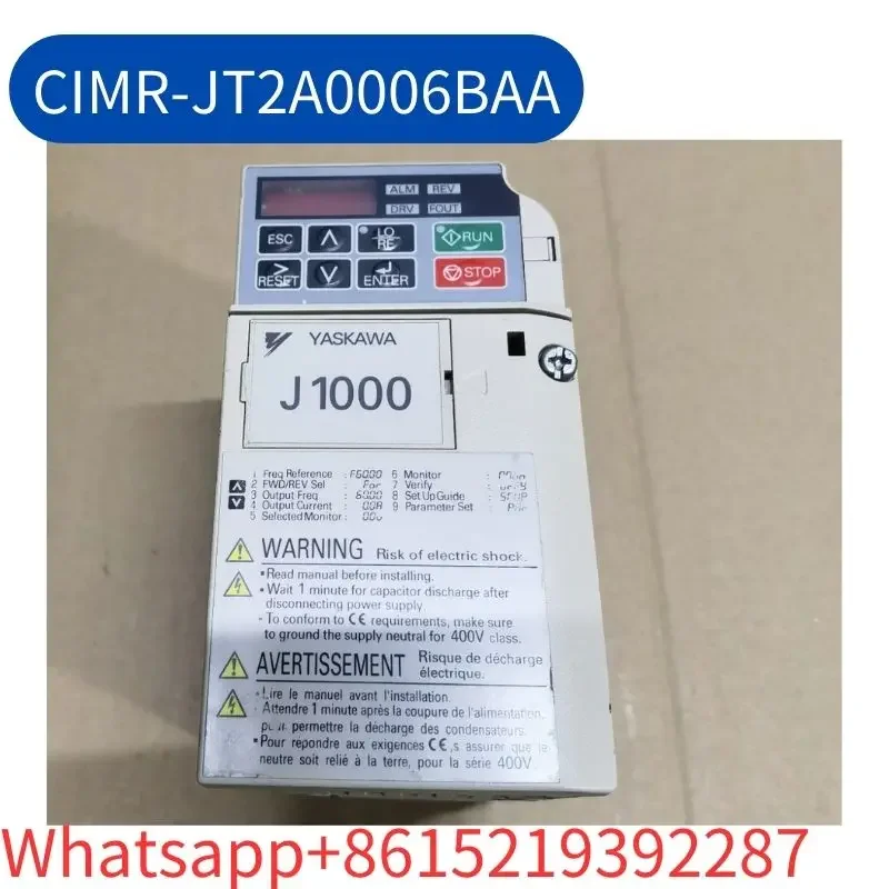 

CIMR-JT2A0006BAA inverter 220V 1.1/0.75KW Second-hand test OK