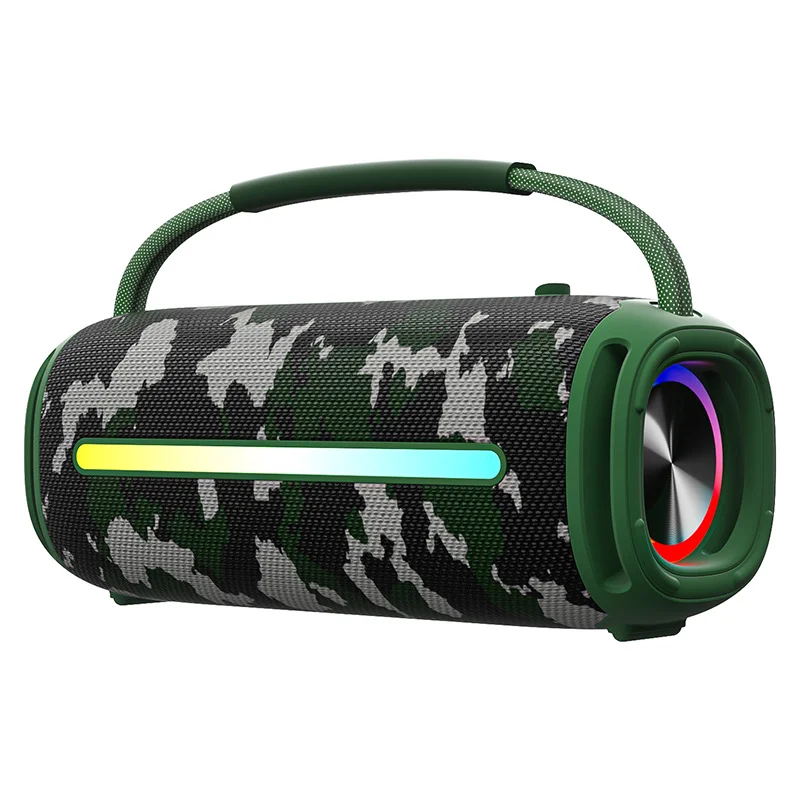 

IPX6 Waterproof Sports Speaker 20W Bass Smart Wireless BT 3D TWS Stereo Full-Range TWO-WAY Audio Play Outdoor Subwoofer