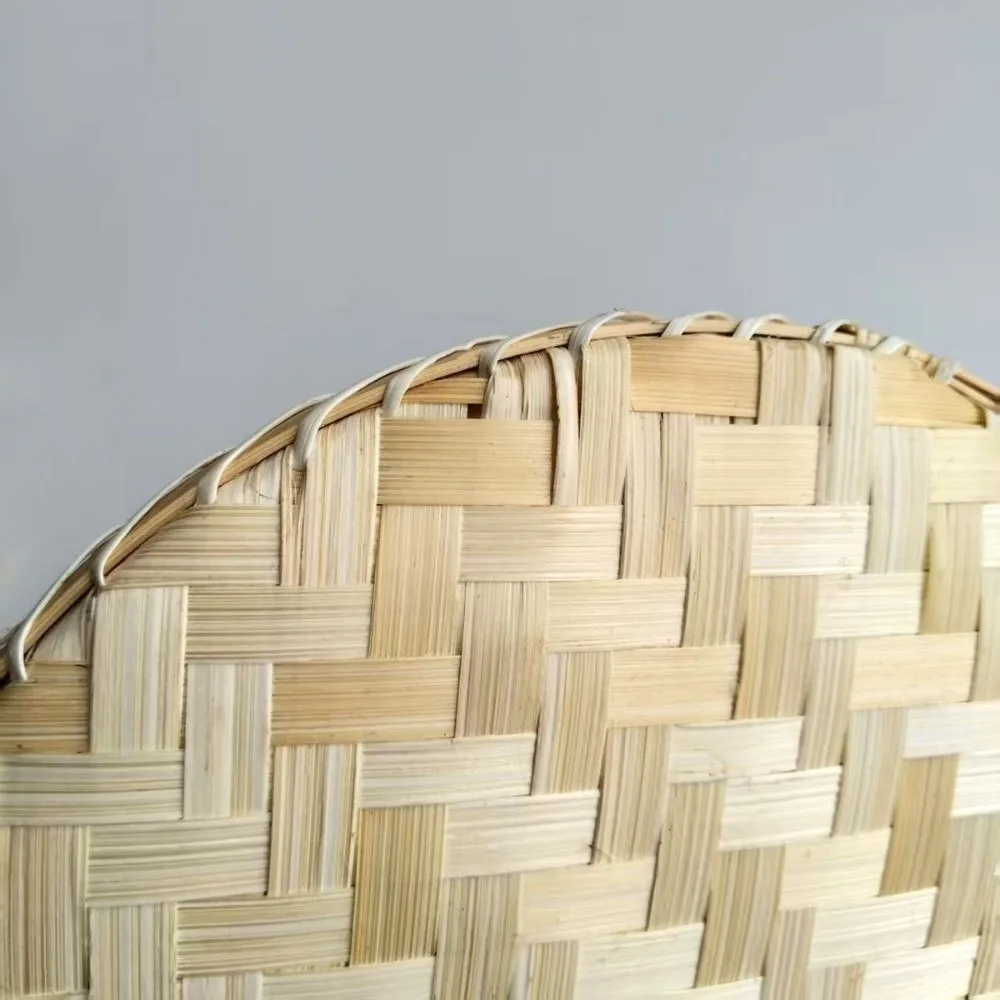 

Hand-woven Rattan Fruit Plate Insect Proof Round Shape Round Lid Basket Style Cover Design Dining Table Cover