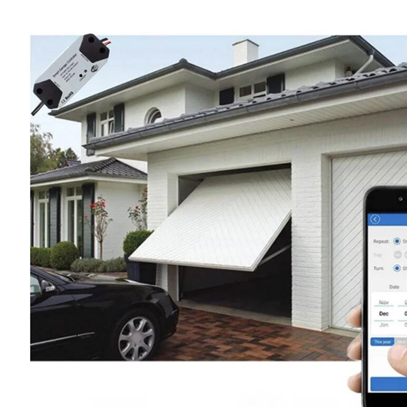 وحدة تحكم ذكية لفتح باب المرآب متوافقة مع Alexa وGoogle Home وSmartlife وTuya والتحكم الصوتي والتطبيقات UK PLUG #4