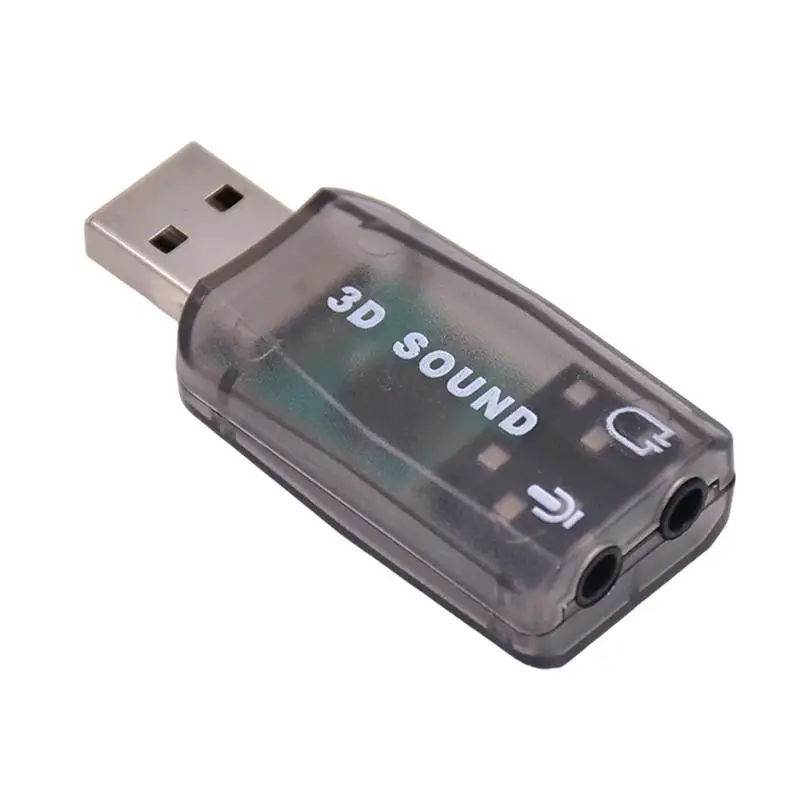 USB Sound Card External Mini Sound Card USB to 3.5mm Interface Stereo Audio Adapter for Win 7 8 AndroidSpeaker Laptop Headset