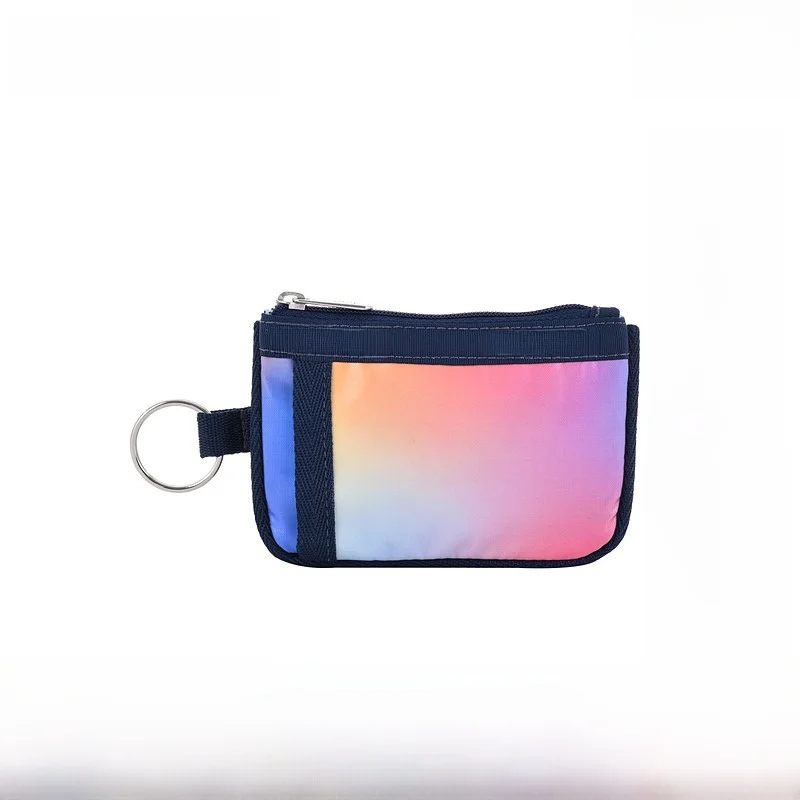 

LeSportsac Classic adient Color Lightweight Handheld Mobile Phone Bag Candy Color Soft Fabric Zipper Closure Box ape