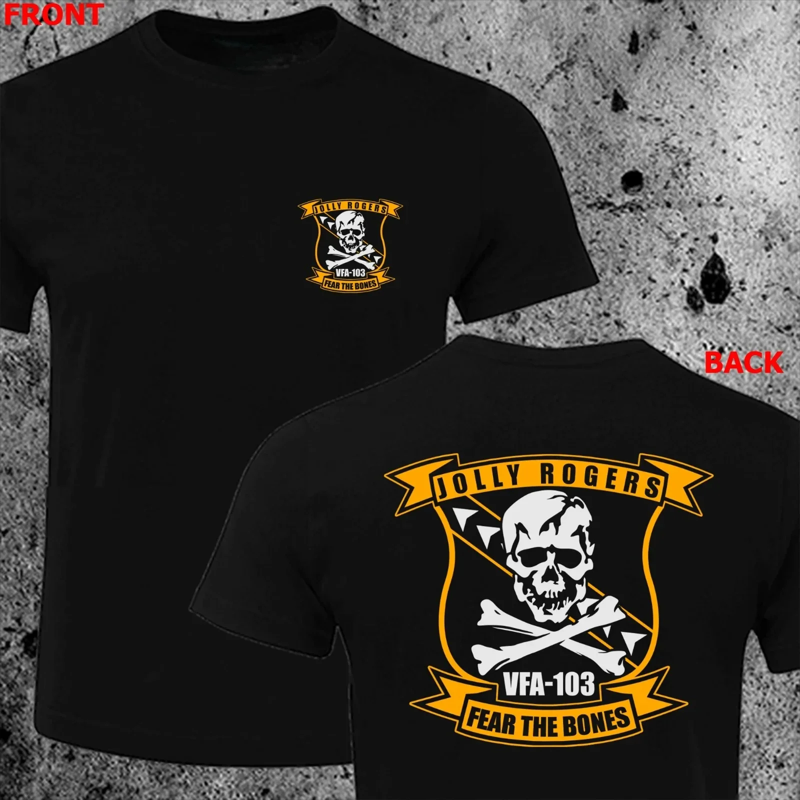

Naval Jolly Rogers VFA-103 Squadron Symbol Emblem T-Shirt 100% Cotton O-Neck Short Sleeve Summer Casual Mens T-shirt Size S-3XL