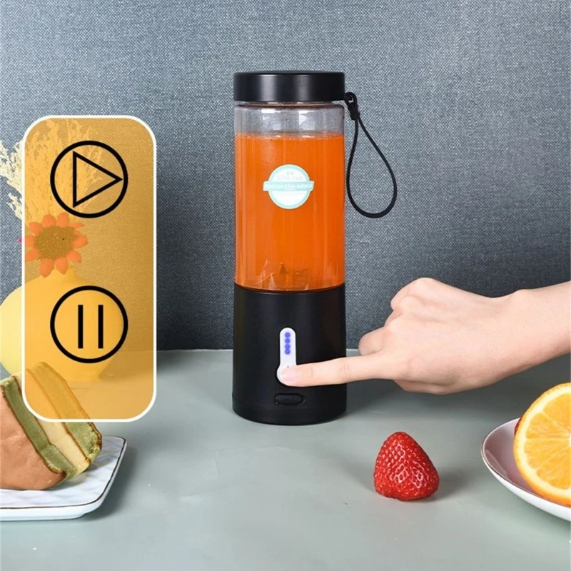 Travel Blender Cup เครื่องปั่นส่วนบุคคล Mini ผลไม้คั้นน้ำผลไม้แบบพกพาไฟฟ้า Juicer สำหรับสมูทตี้น้ำผลไม้นม Dropship