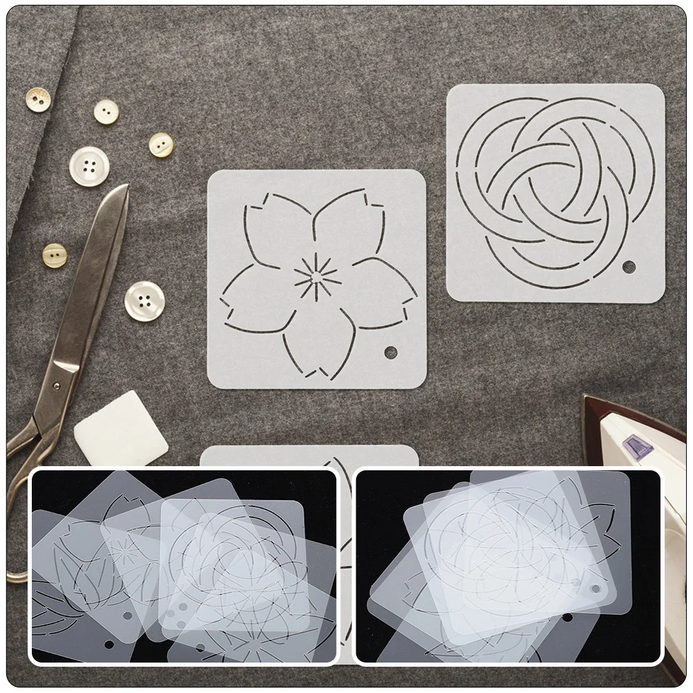 

5Pcs Premium Acrylic Quilting Template Scratch Resistant Easy Operation Sewing Measure Tool Embroidery Painting Craft Projects