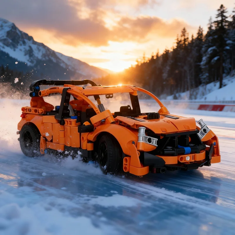 646 pièces MOC Forded Focus RS Modèle technique Blocs de construction Jouets de construction Idées de cadeaux de Noël créatifs Briques éducatives Enfants