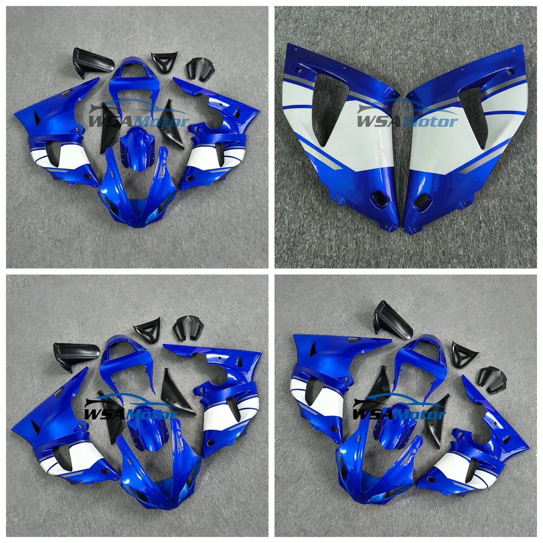 Motorcycle For Yamaha YZF R1 2000 2001 Upper Front Nose Cowl Fairing Injection Mold ABS Plastic Unpainted White