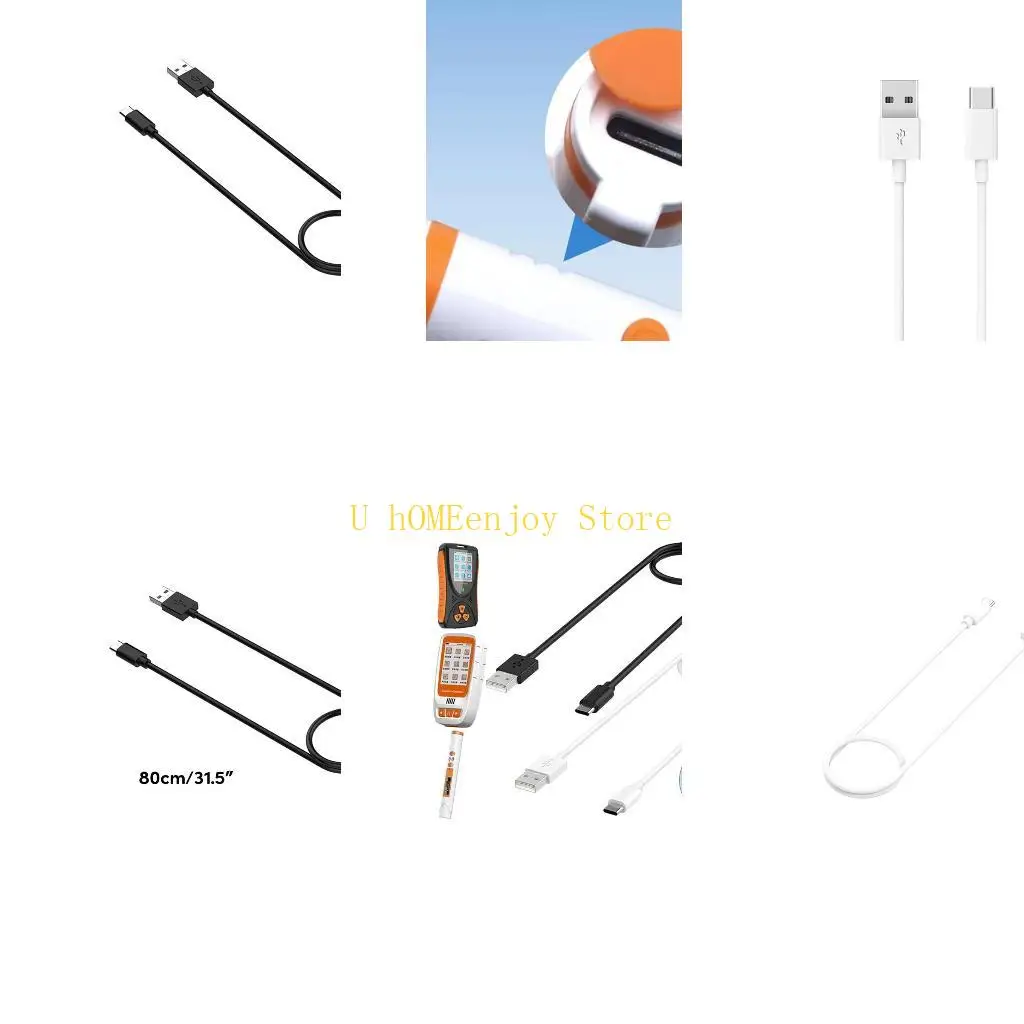 B0KF Efficient USB Type C Charging Cable for Various Radiation Detectors