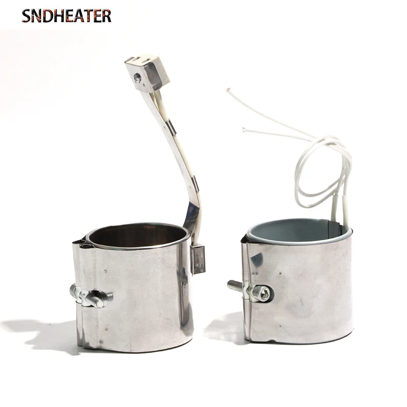 SNDHEATER 2pcs/lot 40x25-40mm Stainless Steel Ceramic Band Heater 100-150W 110V/220V for Plastic Injection Machine Component